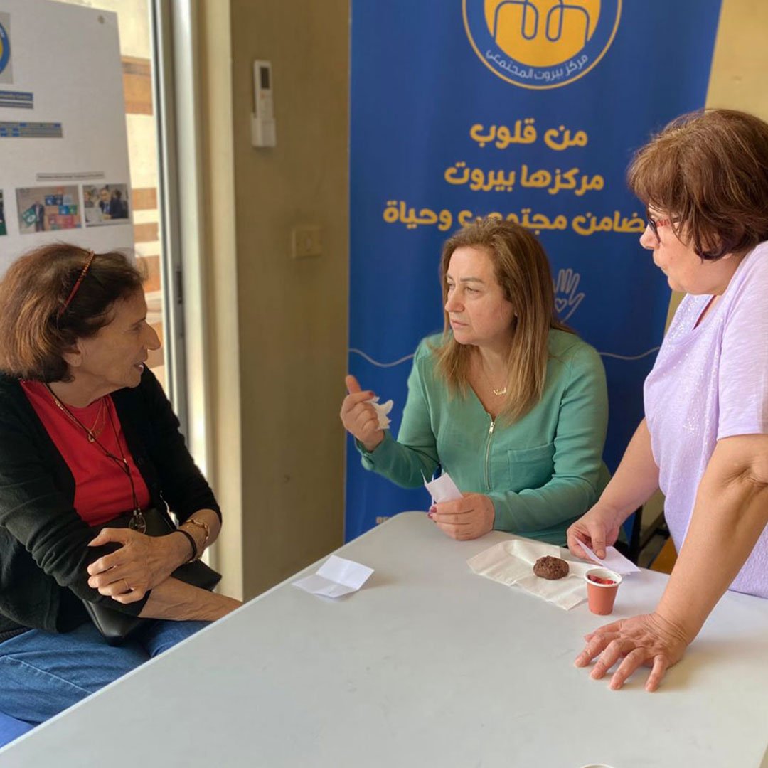 Women participating in a support session